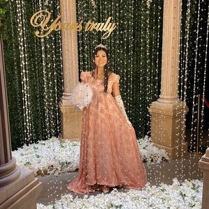 Regency Bridgerton Pink Evening Gown